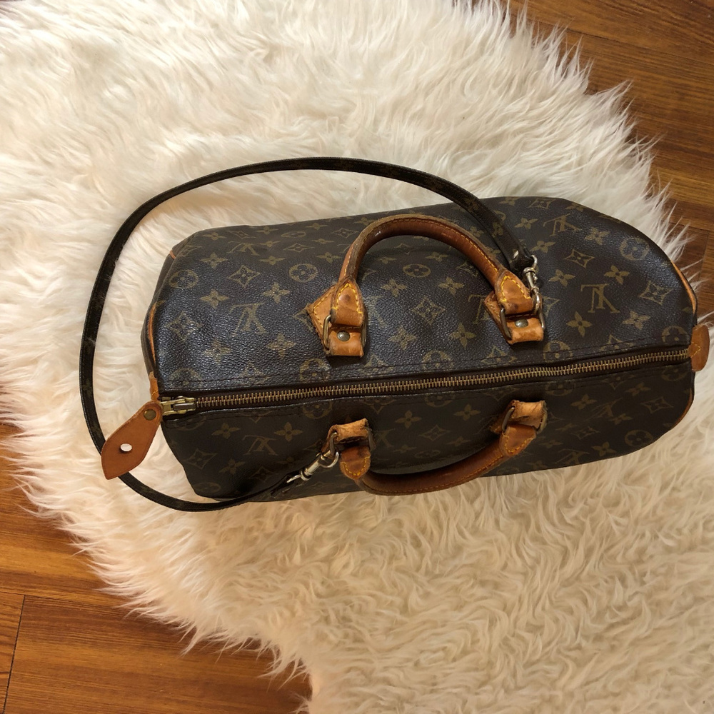 Vuitton Mallitier Speedy 35 Monogram Canvas Satche - Picture 7 of 8